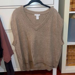 Brown sweater vest